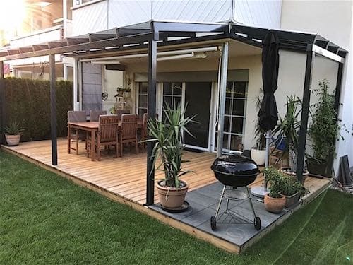 Pergola aus Aluminium